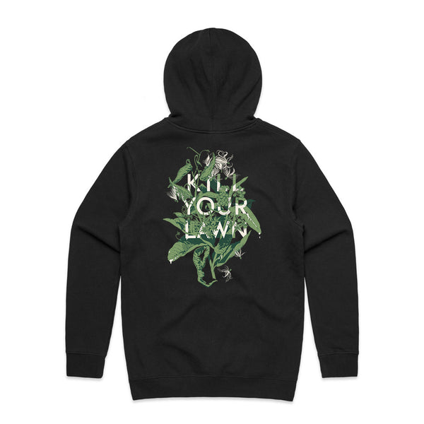 Crime Pays But Botany Doesn't / Kill Your Lawn Hoodie – Black Dragon Press