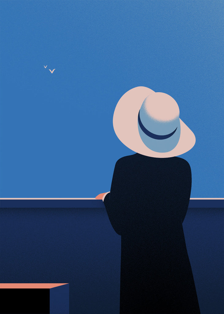 Lady with a Hat Limited Edition Art Print Black Dragon Press